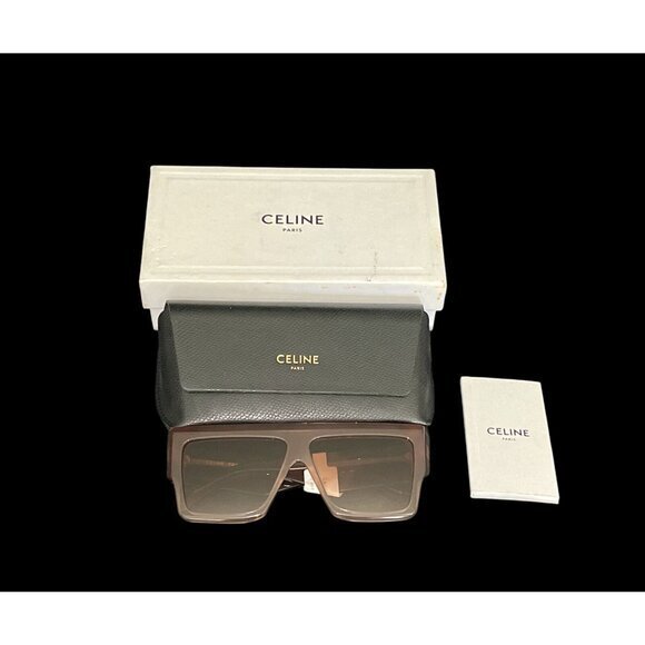 Celine Brown BOLD 3 DOTS Sunglasses Glasses Women CL400921 45F Made in Italy - Picture 1 of 10
